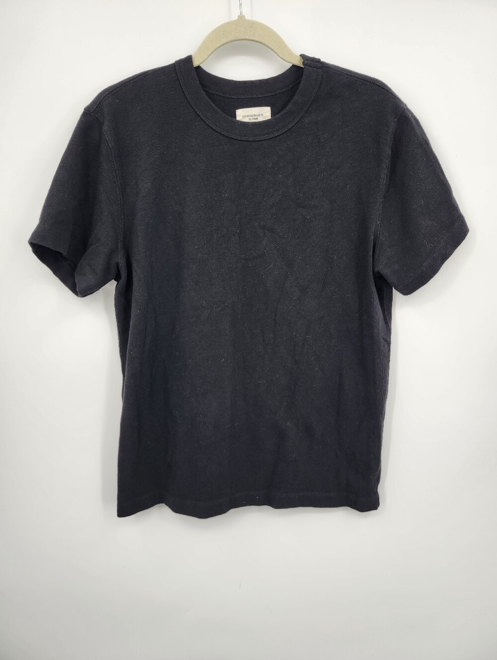 Buck Mason Field-Spec Cotton Heavy Tee Black Sz M